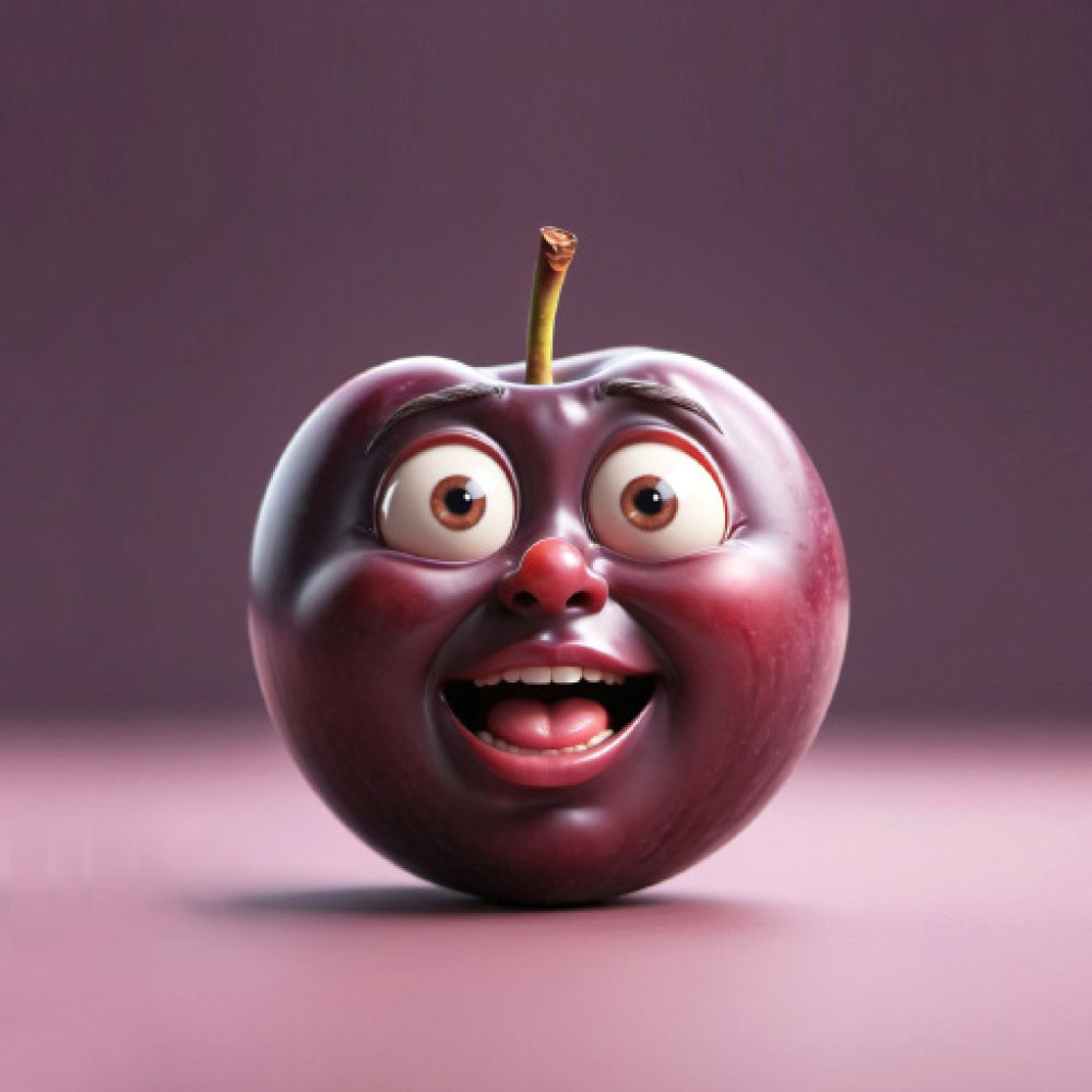 KI Character Pflaume